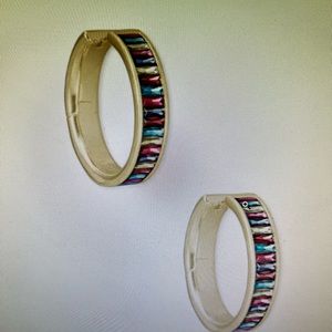 Kendra Scott Jack Gold Hoop Earrings in Multi Crystal